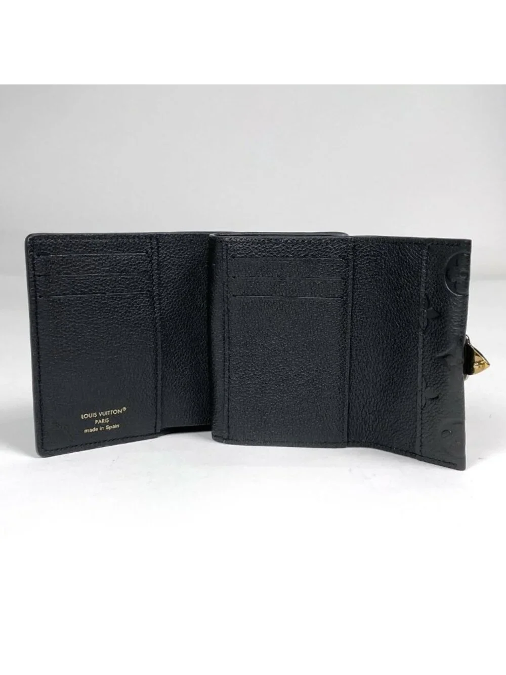 Louis Vuitton Portefeuille Metis Compact Monogram Empreinte Noir Wallet